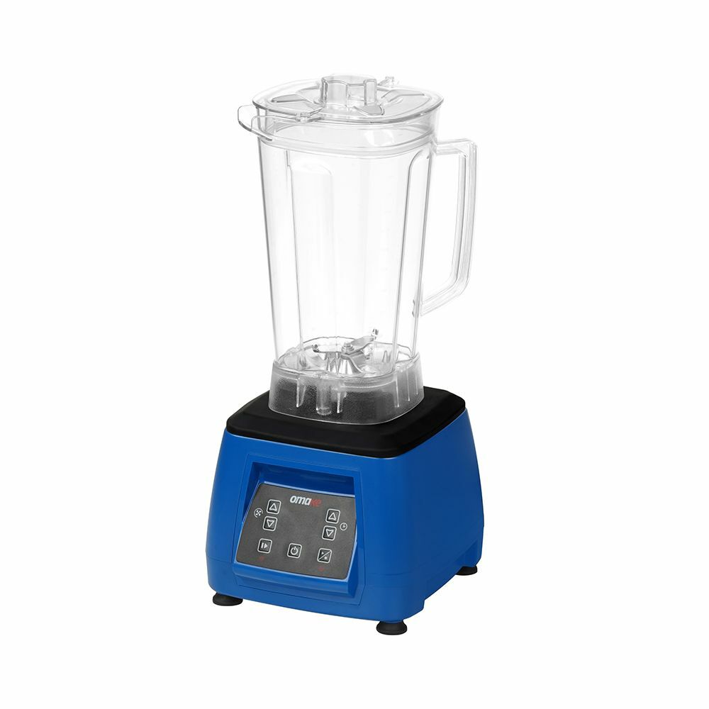 Omake Bar Blender 3 Litre Dijital Şeffaf Kapak Sensörsüz Mavi