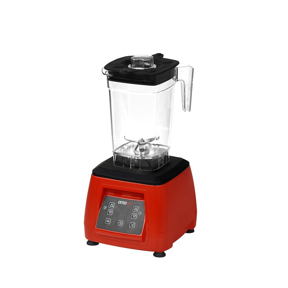 Omake Bar Blender 2 Litre Dijital Sensörsüz Kapak Kırmızı