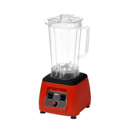 Omake Bar Blender 3 Litre Manuel Şeffaf Kapak Sensörsüz Kırmızı