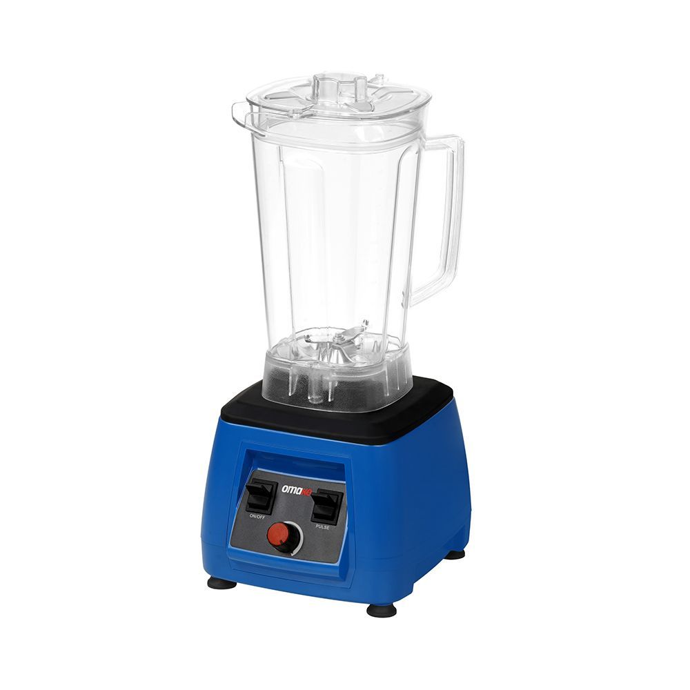 Omake Bar Blender 3 Litre Manuel Şeffaf Kapak Sensörsüz Mavi