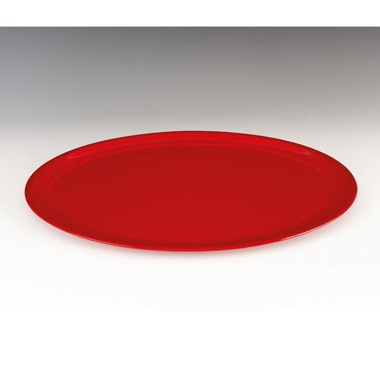 Zicco K-2003 Büyük Boy Melamin Teşhir Tabağı, 55.5x42x3 cm, Kırmızı