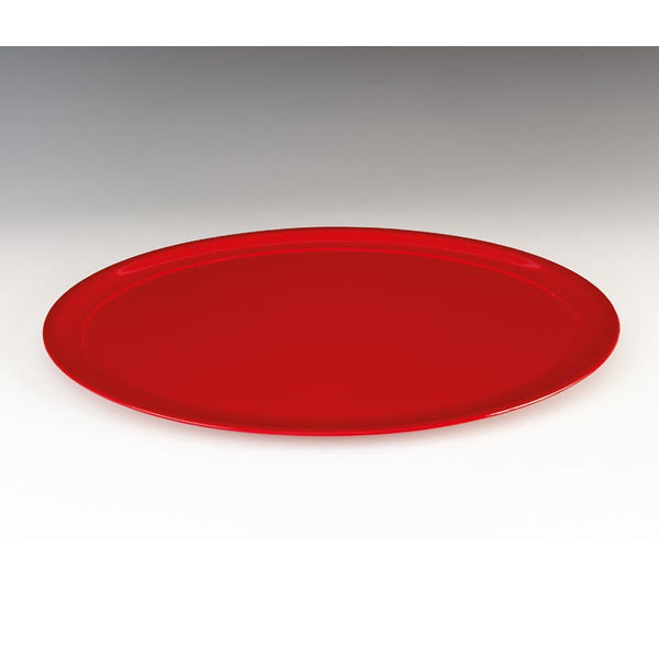 Zicco K-2003 Büyük Boy Melamin Teşhir Tabağı, 55.5x42x3 cm, Kırmızı