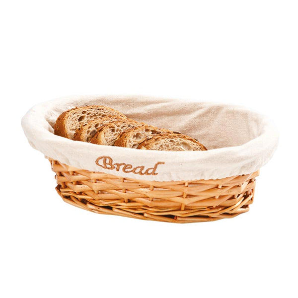 Zicco JN-2517 Oval Ekmek Sepeti, 24x17x7 cm, Açık Renk