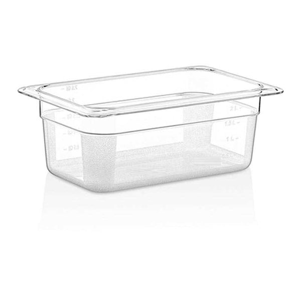Öztiryakiler Polipropilen Gastronom Küvet, GN 1/4, 26.5x16.2x10 cm