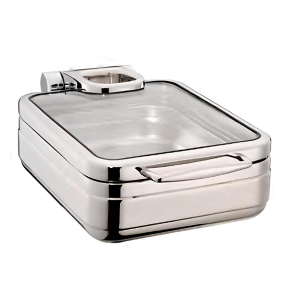Öztiryakiler Lux Hidrolik Cam Kapaklı Dikdörtgen Chafing Dish, GN 1-1, 9 L