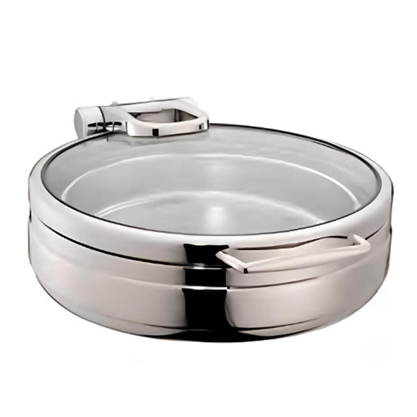 Öztiryakiler Lux Hidrolik Cam Kapaklı Yuvarlak Chafing Dish, GN 2-3, 6 L