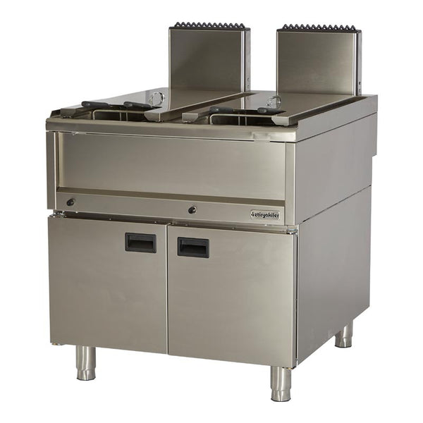 Öztiryakiler Optimum 900 Seri OFG 8090 E Set Üstü Dolaplı Fritöz, 80x90x85 cm, 22+22 L, Gazlı