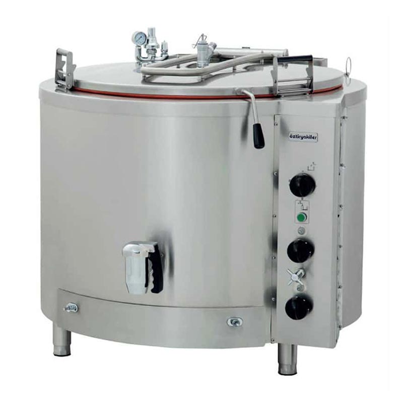 Öztiryakiler Sabit Model İndirekt Kaynatma Tenceresi, 300 L, Gazlı