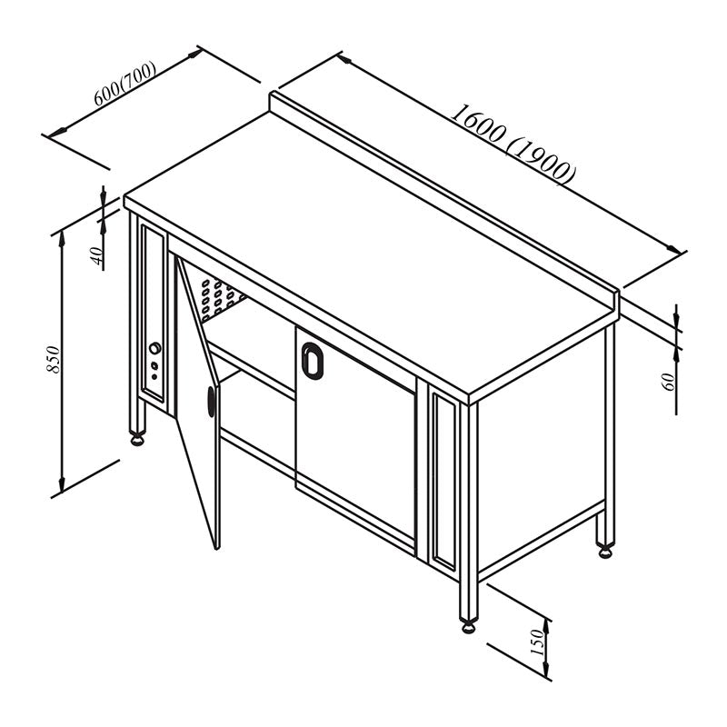 Öztiryakiler İzolasyonlu Sırtlı Sıcaklık Dolabı, 140x70 cm
