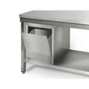 Paslanmaz Çelik Çalışma tezgahı ECO - 1200x600mm- Sırtsız alt raflı