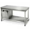 Paslanmaz Çelik Çalışma tezgahı ECO - 2000x700mm- Sırtsız alt raflı