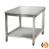 Paslanmaz Çelik Çalışma tezgahı ECO - 600x600mm- Sırtsız alt raflı
