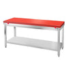 Paslanmaz Çelik Çalışma Tezgahı PREMIUM- 1800x700mm - Alt Raflı, Sırtsız, Kesme Plakası dahil