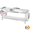 Paslanmaz Çelik Çalışma Tezgahı - PREMIUM- 2000x600mm - Sırtsız alt raflı