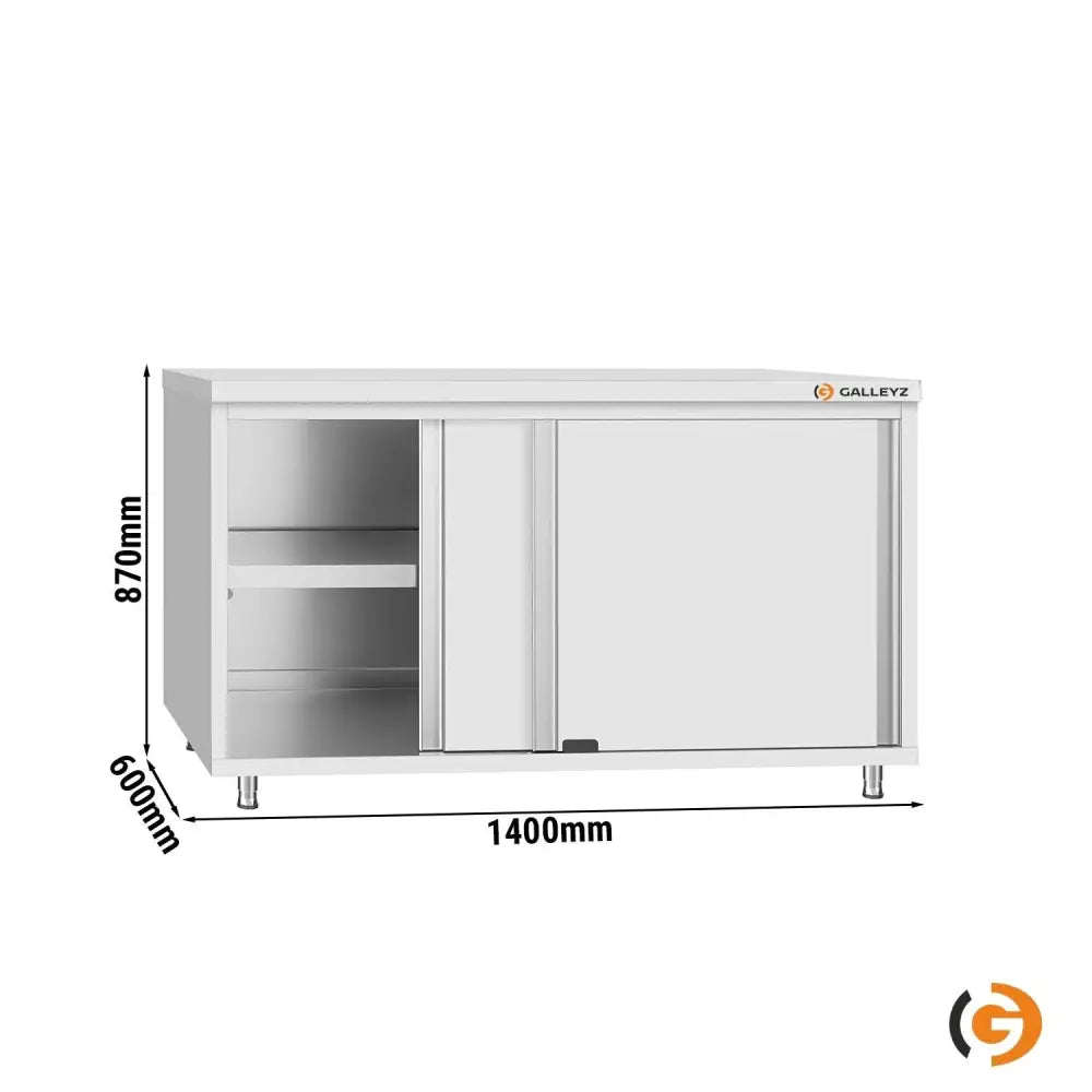 Paslanmaz Çelik Dolaplı Çalışma Tezgahı ECO
