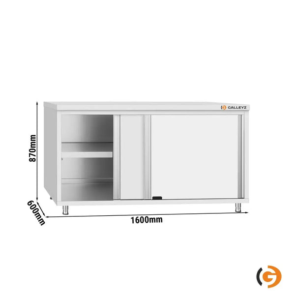 Paslanmaz Çelik Dolaplı Çalışma Tezgahı ECO