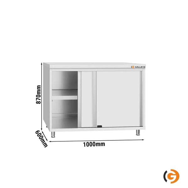 Paslanmaz Çelik Dolaplı Çalışma Tezgahı ECO