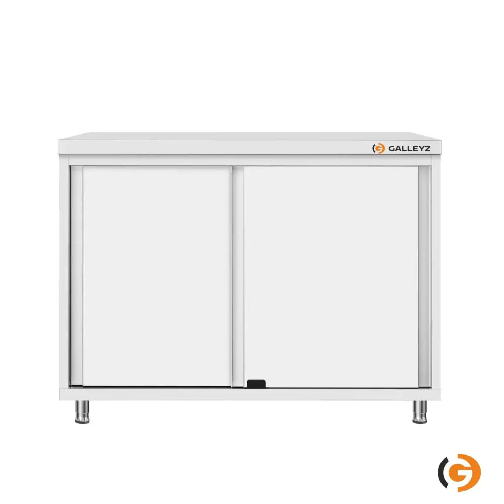 Paslanmaz Çelik Dolaplı Çalışma Tezgahı ECO – 1200x600 mm – Sürgü Kapılı