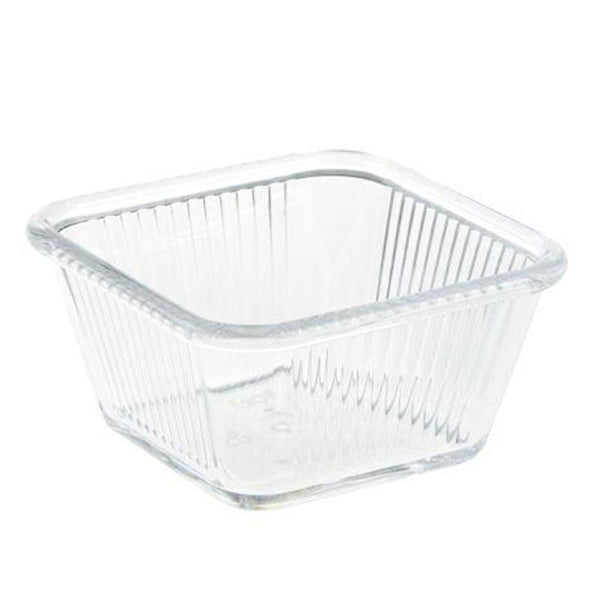 Bora Plastik Kare Mini Sosluk, Polikarbonat, 5.5 cm, Şeffaf