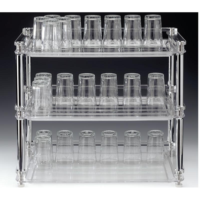 Zicco ZCP-672 Polikarbon Tepsili Bardak Standı, 53x33x h:46 cm