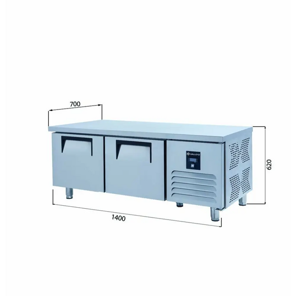 Iceinox UTS 220 N Pişirici Altı Buzdolabı - 2 Kapılı