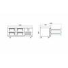 Iceinox Pişirici Altı Buzdolabı - 4 - 140Çekmeceli x70x60 Cm