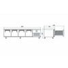 Iceinox Pişirici Altı Buzdolabı - 4 Kapılı - 240x70x60 Cm