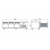 Iceinox Pişirici Altı Dondurucu - 3 Kapılı - 200x70x60 Cm