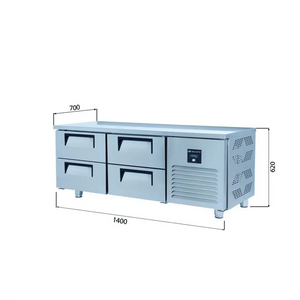 Pişirici Altı Dondurucu - 4 Çekmeceli - 140x70x60 Cm