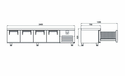 Pişirici Altı Buzdolapları - 2 Kapılı-UTN 190 CR