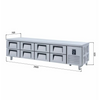 Iceinox Pişirici Altı Dondurucu - 8 Çekmeceli - 240x70x60 Cm