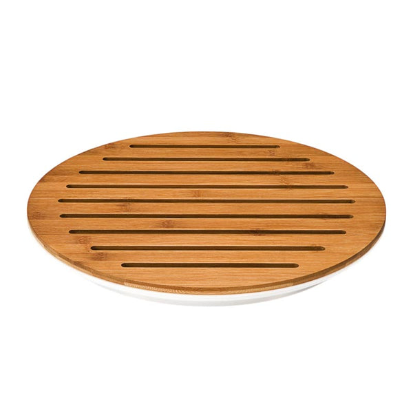 Zicco ZCP-610 Polikarbon Altlı Ekmek Kesme Tahtası, 42 cm, Beyaz