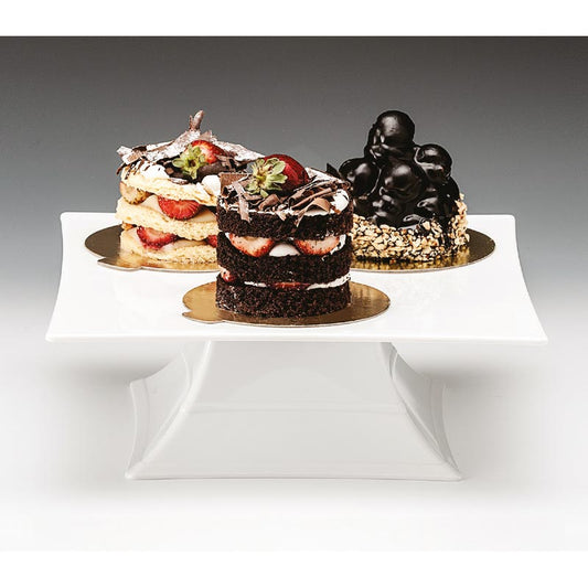 Zicco ZCP-628 Ayaklı Polikarbon Teşhir Standı, 30x30x10.5 cm, Beyaz