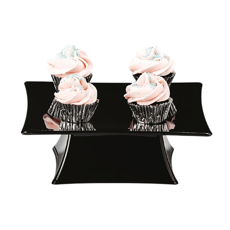 Zicco ZCP-626 Ayaklı Polikarbon Teşhir Standı, 20x20x7 cm, Siyah