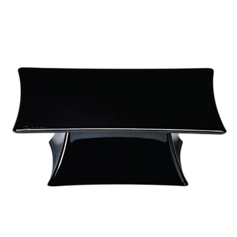 Zicco ZCP-627 Ayaklı Tek Katlı Teşhir Standı, 25x25x7 cm, Siyah