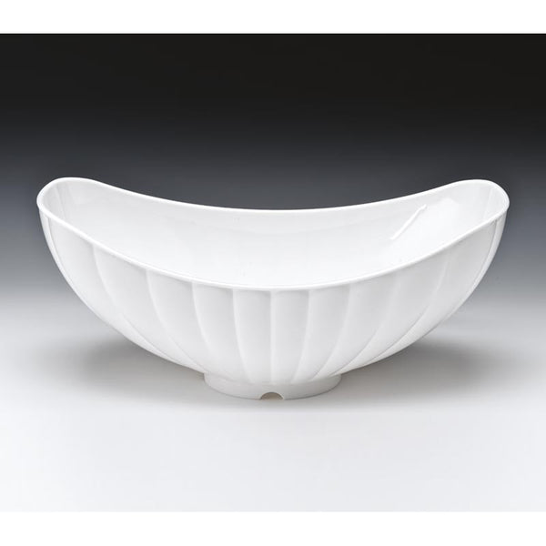 Zicco ZCP-472 Polikarbon Teşhir Kase, 42.5x25.5 cm, Beyaz