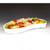 Zicco ZCP-299 Polikarbon Damla Teşhir Tabağı, 45x21x6.5 cm, Beyaz