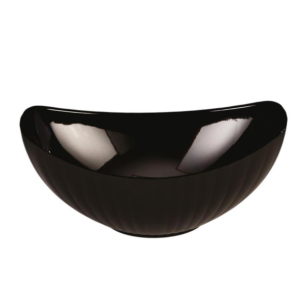 Zicco ZCP-301 Polikarbon Gondol Teşhir Kasesi, 3x22.5 cm, Siyah