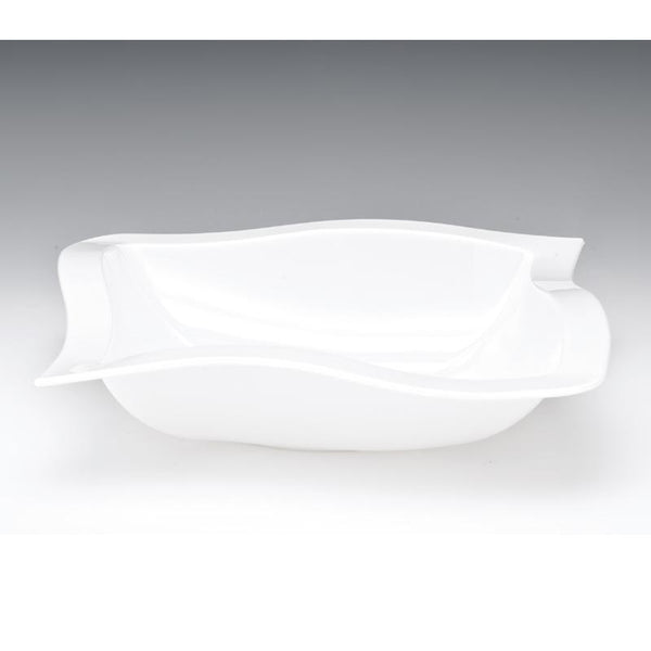 Zicco ZCP-515 Polikarbon Teşhir Kasesi, 29x29 cm, Beyaz