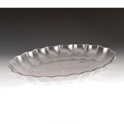 Zicco ZCP-296 Polikarbon Oval Teşhir Tabağı, 41.5x29.5x5.5 cm, Şeffaf