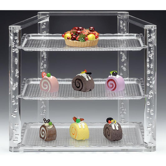 Zicco ZCP-674 Polikarbon Tepsili Teşhir Standı, 3 Katlı, 42 cm