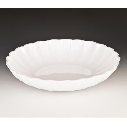 Zicco ZCP-297 Polikarbon Yuvarlak Teşhir Kasesi, 36x7 cm, Beyaz