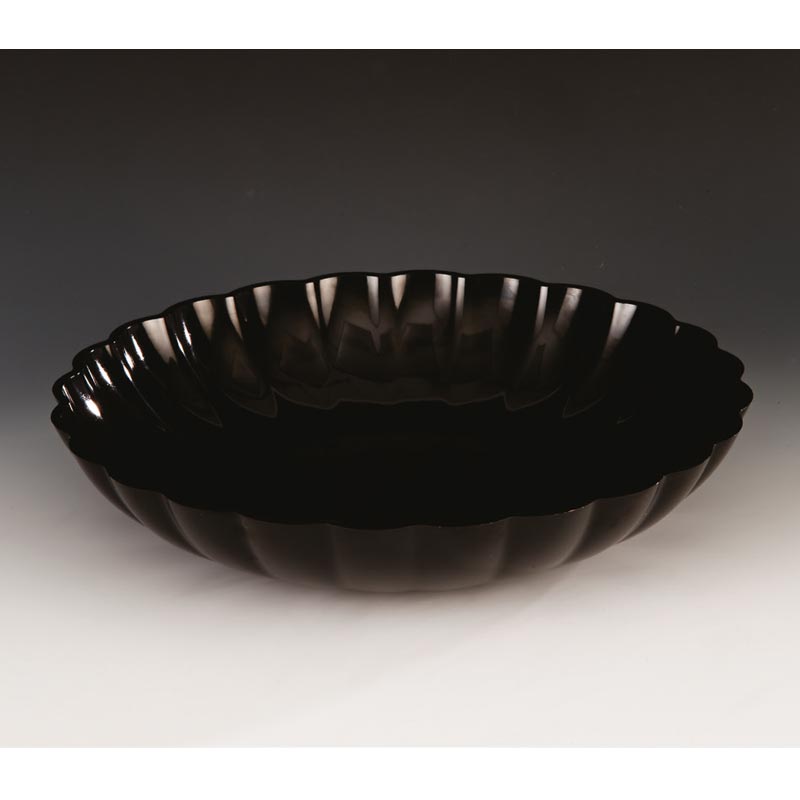 Zicco ZCP-297 Polikarbon Yuvarlak Teşhir Kasesi, 36x7 cm, Siyah