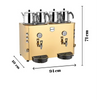Remta DE13S 4 Demlikli Jumbo Çay Makinesi 46 lt (Şamandıralı)
