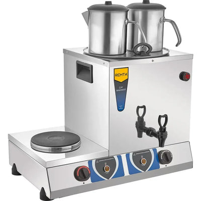 17 lt Double Teapot Electric Coffee Maker Tea Stove - (Including Teapots)