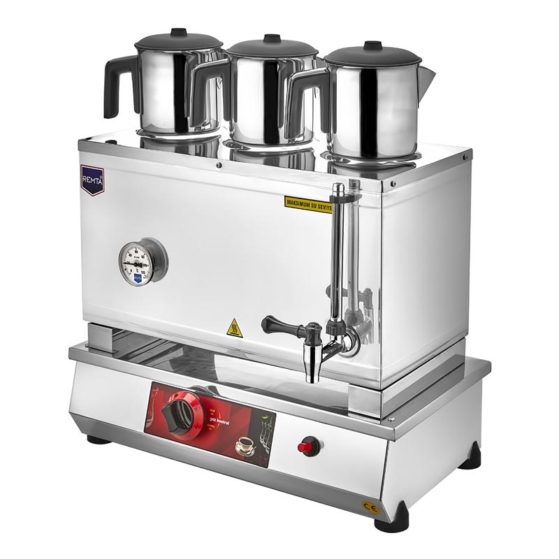 Remta N13P 55 Model 3 Demlikli Pleytsiz Çay Ocağı, 34 L, Gazlı