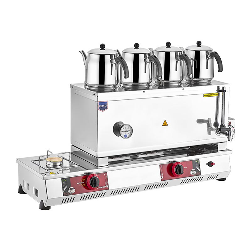 Remta N14E 85 Model 4 Demlikli Çay Ocağı, 43 L, Gazlı+Elektrikli