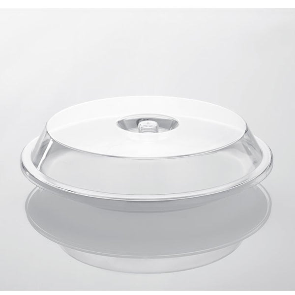 Rubikap Yuvarlak Polikarbonat Tabak Kapağı, 24 cm