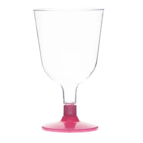 Rubikap Tek Kullanımlık Ayaklı Kadeh, 150 ml, Pembe