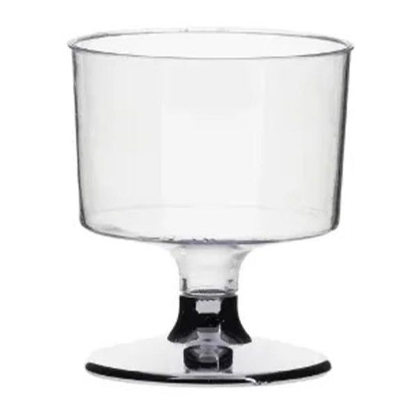 Rubikap Tek Kullanımlık Ayaklı Shot Bardağı, 50 ml, Gümüş